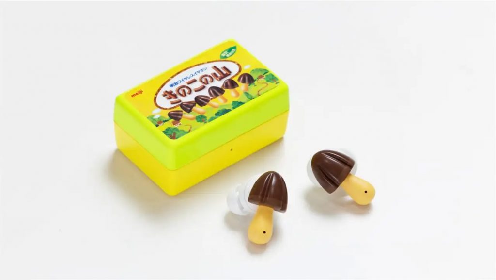 日本食品厂商明治推出“蘑菇山”无线耳机